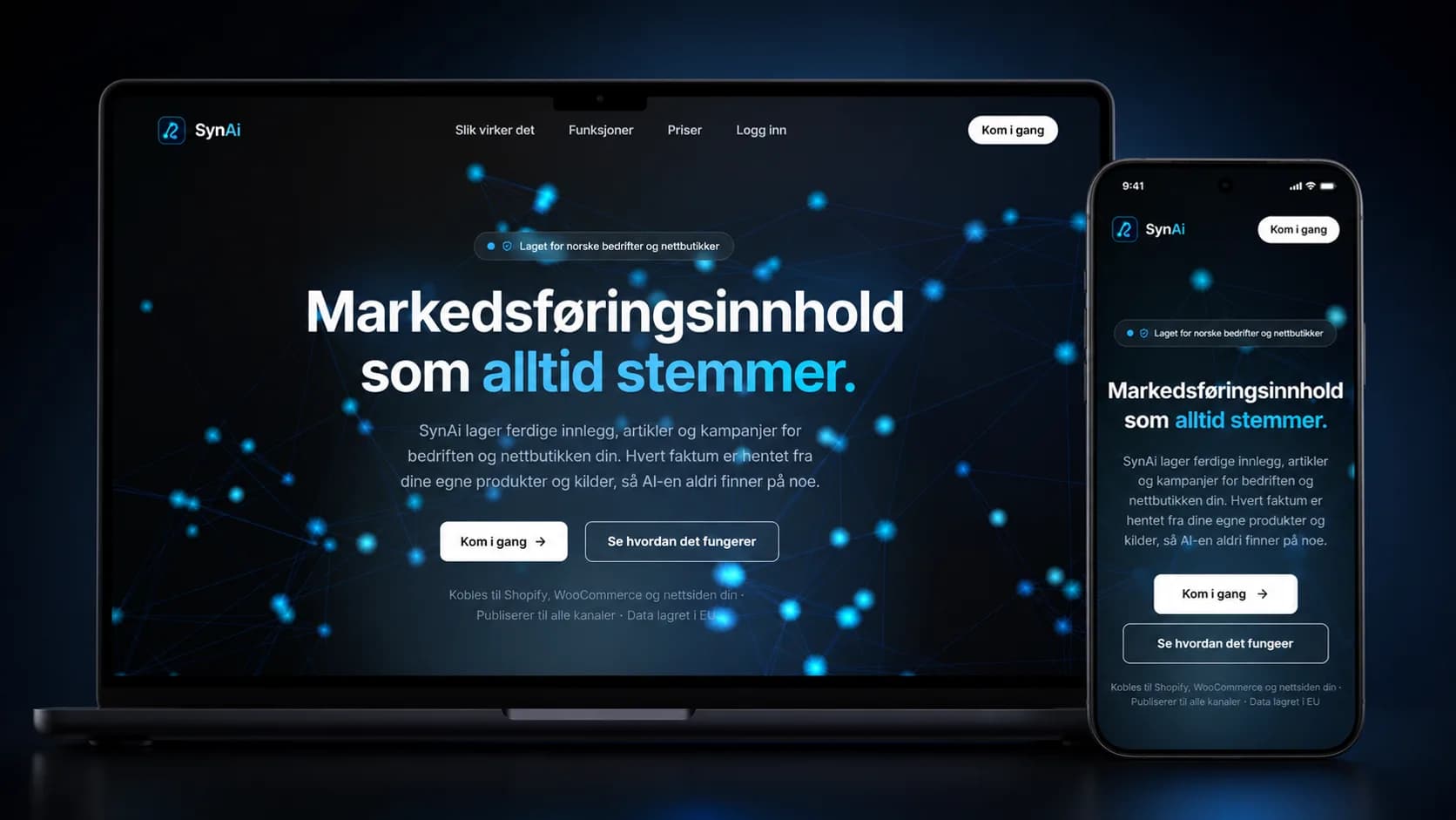 Skjermbilde av SynAi